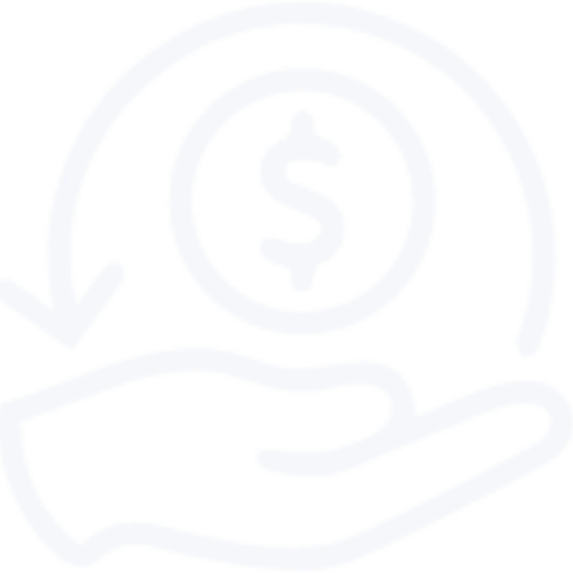 icon dollar hand circle